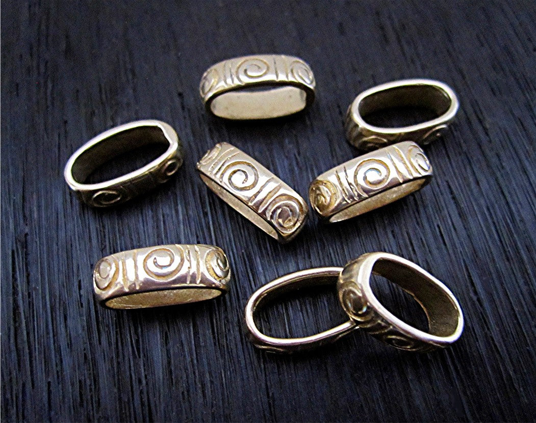 12 Jewelry connectors art deco links jewelry findings bronze components  20mm x 31mm