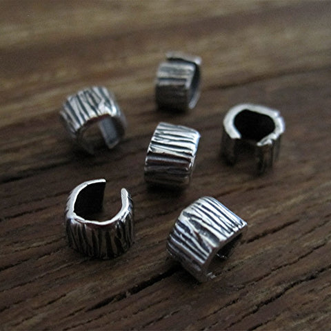 Sterling Silver Lined Crimp Bead Covers