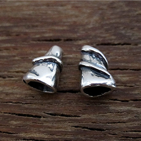 Sterling Silver Artisan Wrap Jewelry Cones