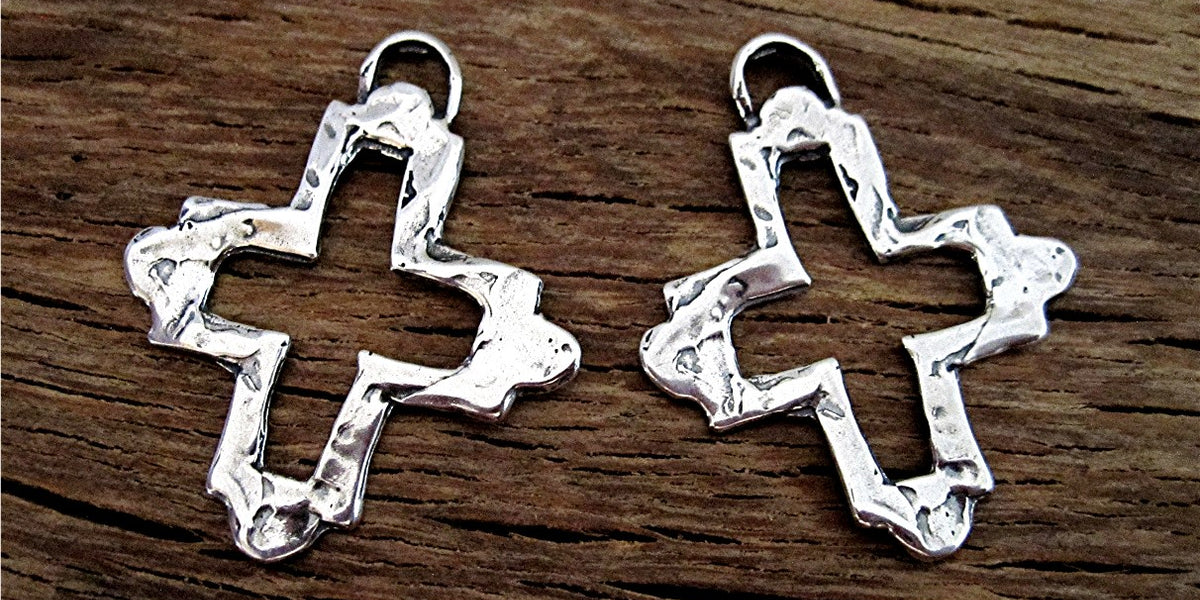 Handmade Sterling Silver Textured Artisan Toggle Clasp (one) – VDI Jewelry  Findings