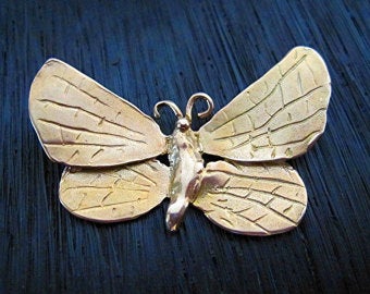 Bronze Artisan Butterfly Pendant