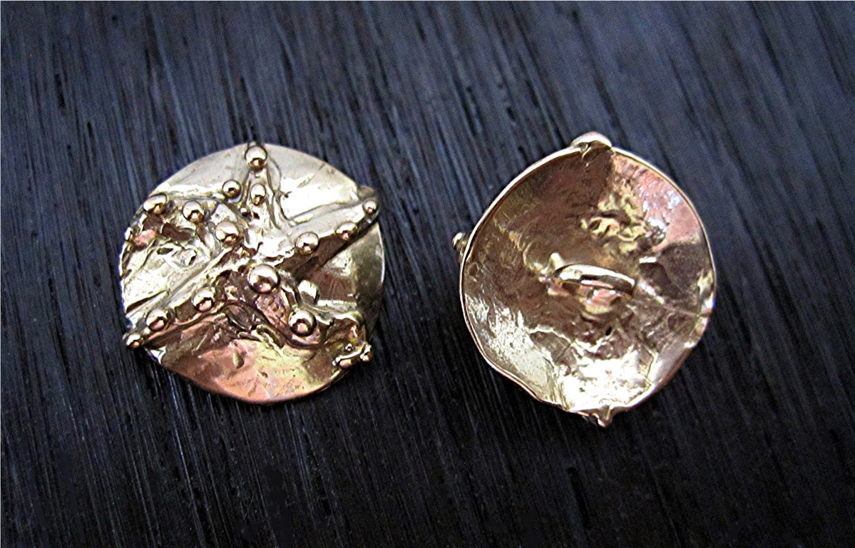 Gold Bronze Artisan Starfish Button and Clasp (ONE Button) VDI