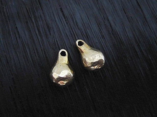 Artisan Drop Charm and Pendant in Gold Bronze (one charm)