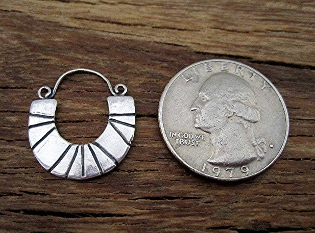 Artisan Sterling Silver Earring Dangle (one pair)