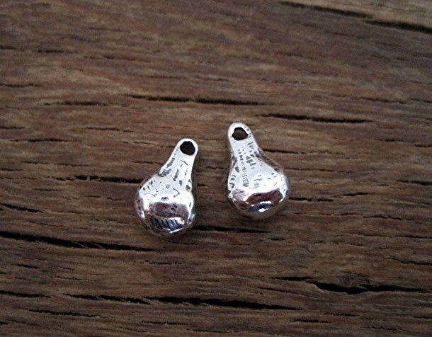 Artisan Drop Charm and Pendant in Sterling Silver (one charm)