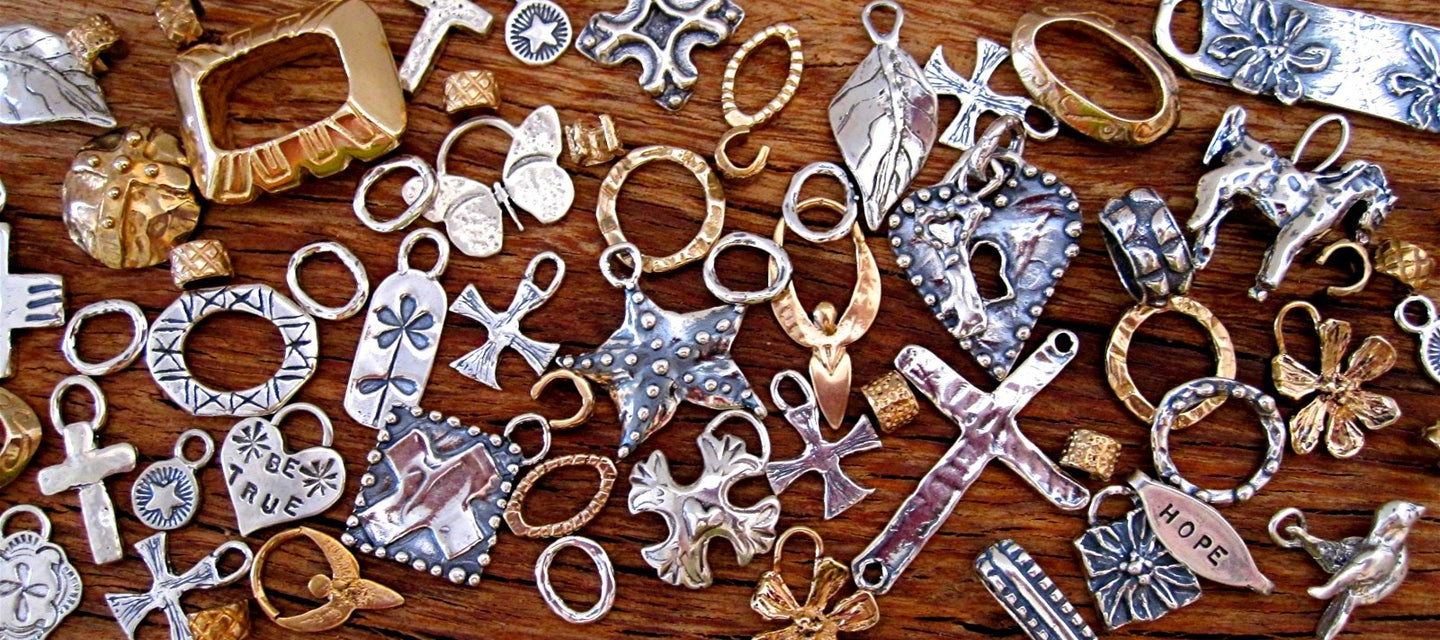 Tiny Whimsical Sterling Silver Artisan Star Charms (set of 2) – VDI Jewelry  Findings