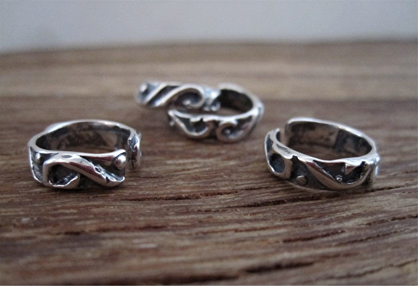 Sterling Silver Artisan Open Jump Ring (one jump ring)