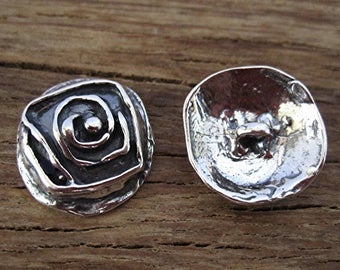 Sterling Silver Artisan Rustic Hook and Eye Clasp in (one pair) – VDI  Jewelry Findings