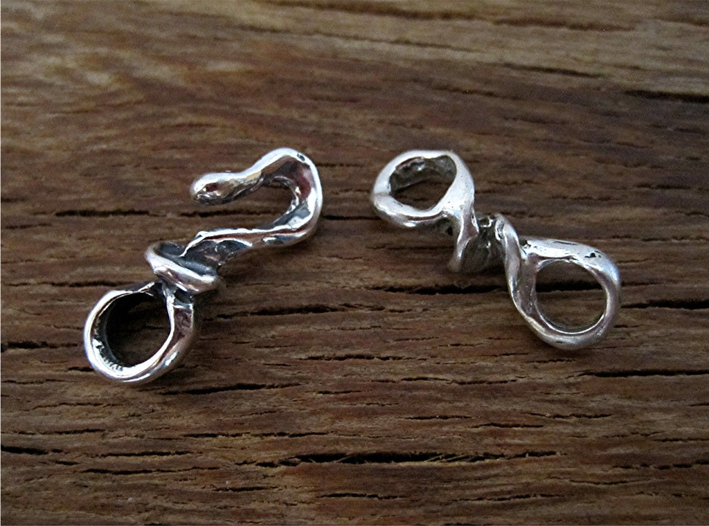 Sterling Silver Artisan Rustic Hook and Eye Clasp in (one pair) – VDI  Jewelry Findings
