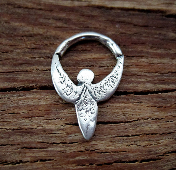 Small Artisan Goddess Charm in Sterling Silver (one)