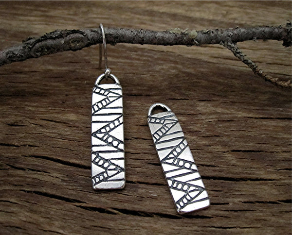 Two Sterling Silver Southwest Style Earring Dangles