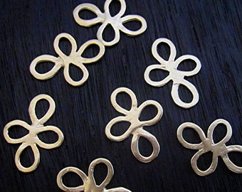 Gold Bronze Flower Charms and Links