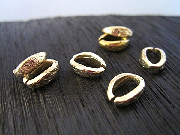 Gold Bronze Oval Jewelry Jump Ring