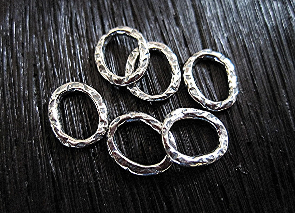 Small Textured Sterling Silver Open Jump Rings (set of eight) – VDI Jewelry  Findings